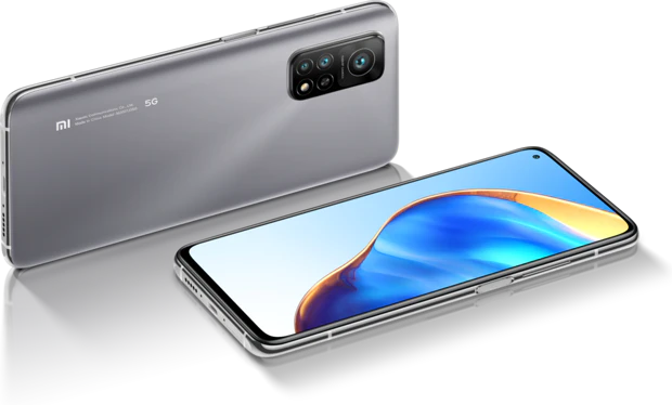 Xiao Mi Mi 10T Pro zilver overzicht