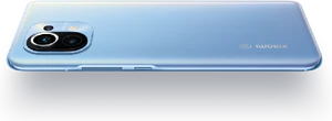 Xiao Mi Mi 11 blu indietro ruotato