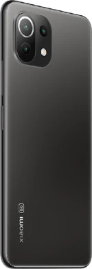Xiao Mi Mi 11 Lite 5G zwart achterkant rechterzijkant