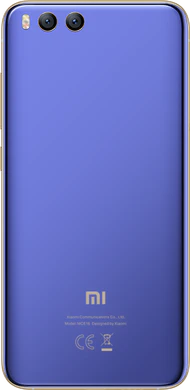 Xiao Mi Mi 6 blauw achterkant