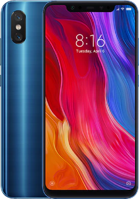 Xiao Mi Mi 8 panoramica blu