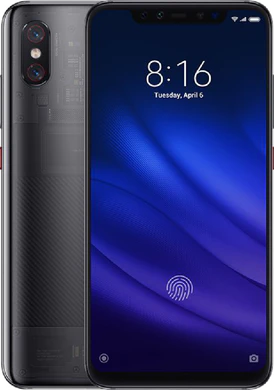 Xiao Mi Mi 8 Pro transparent svart Översikt