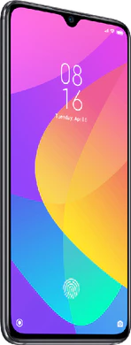 Xiao Mi Mi 9 Lite zwart voorkant linkerzijkant