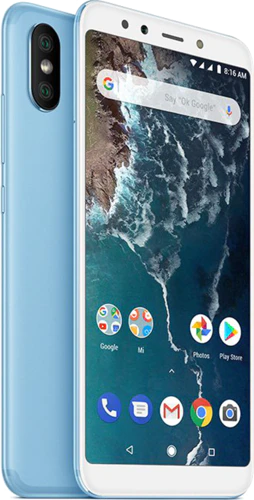 Xiao Mi Mi A2 blauw overzicht