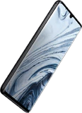 Xiao Mi Mi Note 10 schwarz Vorderseite linke Seite schräg