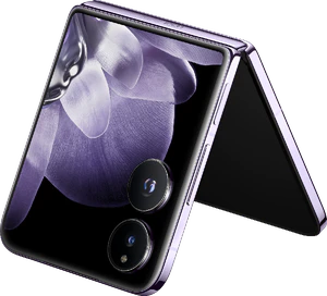 Xiaomi Mix Flip lilla udenfor half Åbnet