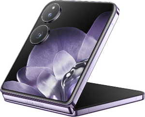 Xiaomi Mix Flip lilla top half Åbnet skæv