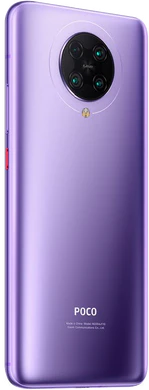 xiaomi POCO F2 Pro paars achterkant rechterzijkant