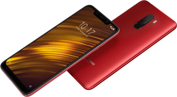Xiaomi Pocophone F1 red overview Xiaomi Pocophone F1 red overview
