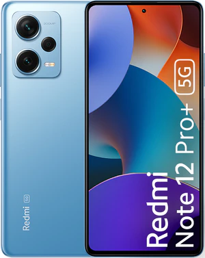 Xiaomi redemi note 12 pro plus 5g blauw overzicht