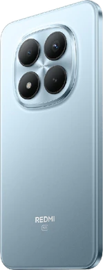 Xiaomi redemi note 15 pro plus 5g blauw achterkant linkerzijkant