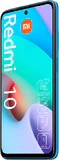 Xiaomi Redmi 10 blau Vorderseite rechte Seite
