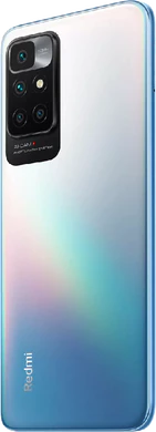 Xiaomi Redmi 10 blau Rückseite linke Seite