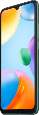 Xiaomi Redmi 10C verde copertina frontale lato destro