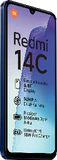 Xiaomi Redmi 14C blau Vorderseite linke Seite