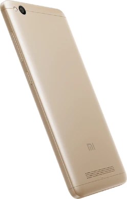 Xiaomi Redmi 4A gold Rückseite rechte Seite