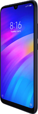 Xiaomi Redmi 7 noir couverture à droite