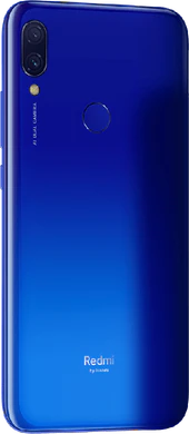 Xiaomi Redmi 7 bleu retour à droite