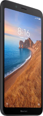 Xiaomi Redmi 7A svart foran venstre side