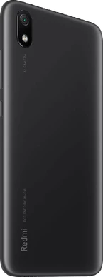 Xiaomi Redmi 7A svart bakside høyre side