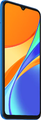 Xiaomi Redmi 9C blu copertina frontale lato sinistro