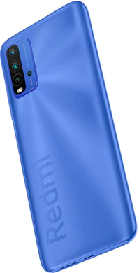 Xiaomi Redmi 9T blu indietro lato sinistro aslant