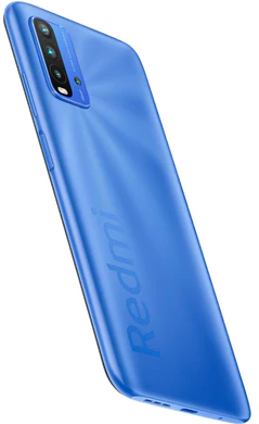 Xiaomi Redmi 9T blu indietro lato destro aslant