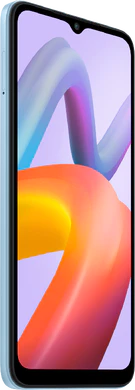 Xiaomi Redmi A2 sininen etupuolella vasen puoli