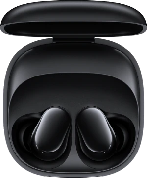 Xiaomi Redmi Buds 6 Play zwart case bovenkant geopend