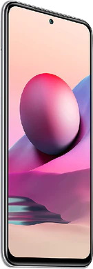 Xiaomi Redmi Note 10S blanc couverture côté gauche