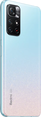 Xiaomi Redmi Note 11S 5G star blau Rückseite rechte Seite