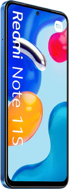 Xiaomi Redmi Note 11S blue front left side