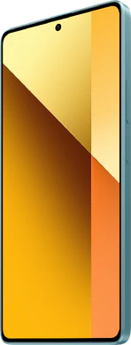 Xiaomi Redmi Note 13 5G groen voorkant rechterzijkant