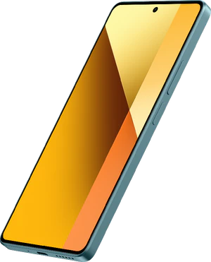 Xiaomi Redmi Note 13 5G groen voorkant rechterzijkant onderkant schuin