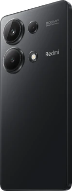 Xiaomi Redmi Note 13 Pro 4G zwart achterkant linkerzijkant