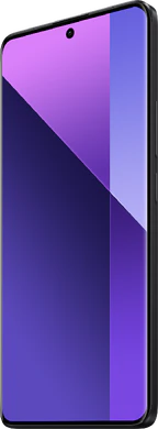 Xiaomi Redmi note 13 pro plus 5g zwart voorkant rechterzijkant