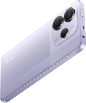 Xiaomi Redmi Note 14 5G púrpura volver lado izquierdo top aslant