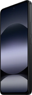 Xiaomi Redmi Note 14 zwart voorkant rechterzijkant