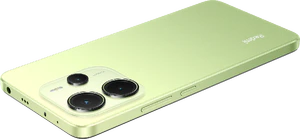 Xiaomi Redmi Note 14 groen achterkant bovenkant schuin