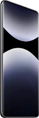 Xiaomi Redmi Note 14 Pro 5G musta etupuolella vasen puoli