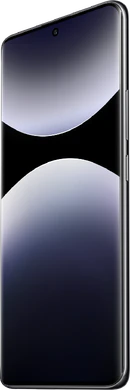 Xiaomi Redmi Note 14 Pro 5G musta etupuolella oikea puoli