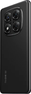 Xiaomi Redmi Note 14 Pro 5G musta takapuoli vasen puoli