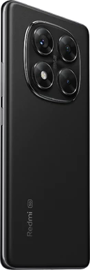 Xiaomi Redmi Note 14 Pro 5G musta takapuoli oikea puoli