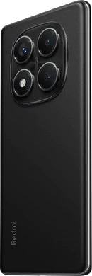 Xiaomi Redmi Note 14 Pro svart bakside venstre side