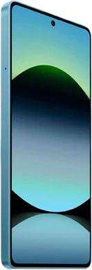 Xiaomi Redmi Note 14S blauw voorkant linkerzijkant