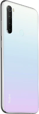 Xiaomi Redmi Note 8T wit achterkant rechterzijkant