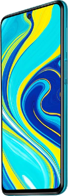 Xiaomi Redmi Note 9 Pro grønn foran høyre side