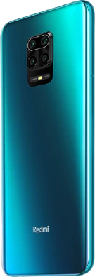 Xiaomi Redmi Note 9S blauw achterkant linkerzijkant