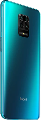 Xiaomi Redmi Note 9S blauw achterkant rechterzijkant