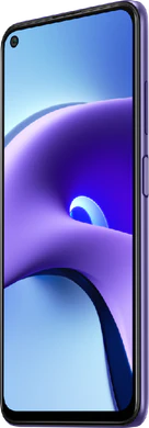 Xiaomi Redmi Note 9T paars voorkant rechterzijkant